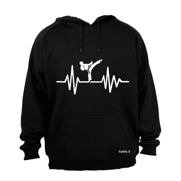 Karate Lifeline - Mens - Hoodie - Grey
