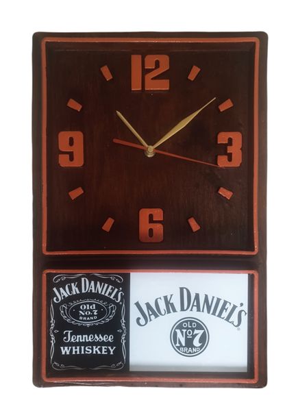 Retro Box Clock (Orange) Jack Daniels (74)