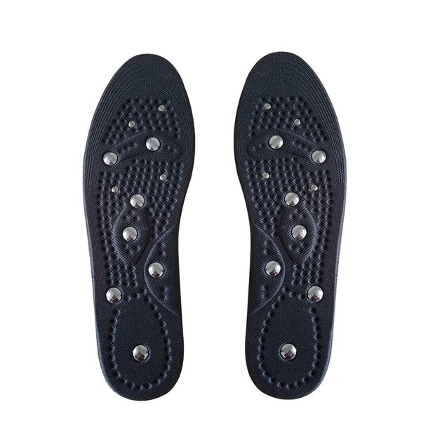 1 Pair Acupressure Magnetic Therapy Massage Shoe Insoles (Size:L)