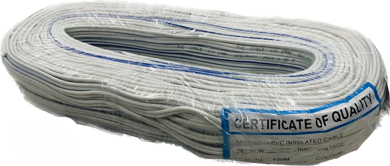 White PVC Insulated Cable 100M