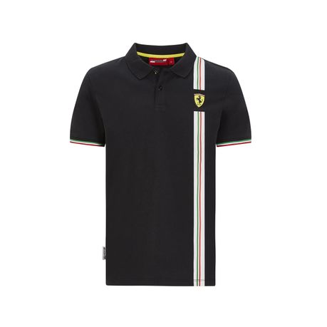 Scuderia Ferrari F1 Men s Italian Flag Polo Shirt XS