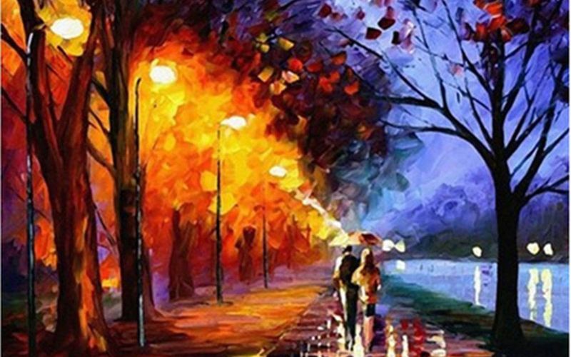 Diamond Painting DIY Full Drill - Walk through lights 50x80cm