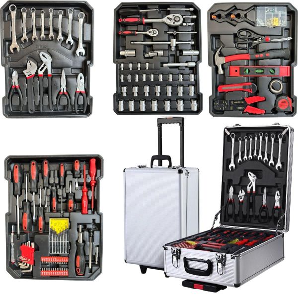 DIY 187 Piece Professional Tool Set Tool Kit- In Solid Carry Case