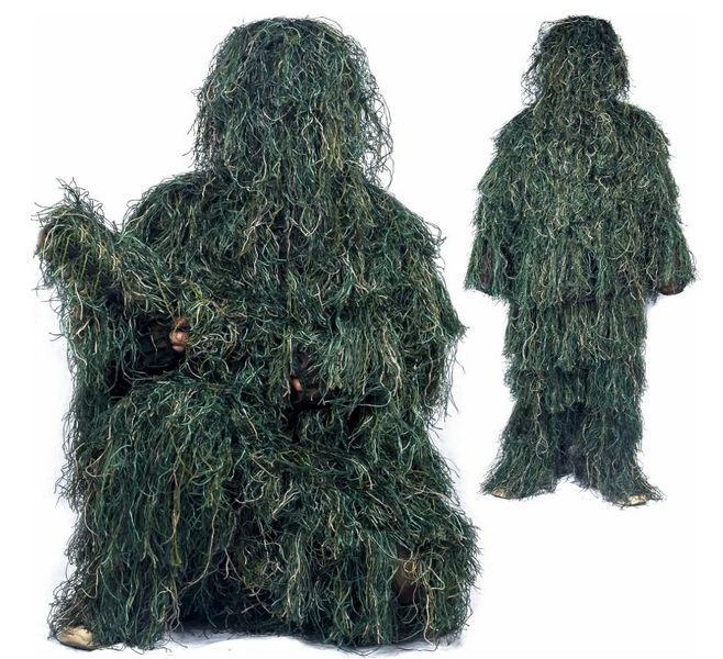 SamMag Biz Ghillie Suit, 3D Camouflage Hunting Apparel, Suitable 2xL-3XL
