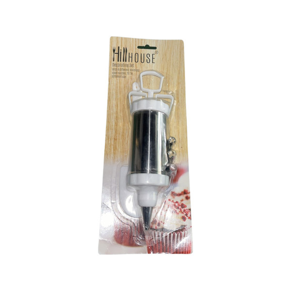 Icing Decorating Set Incl 4 Stainless Steel Nozzles