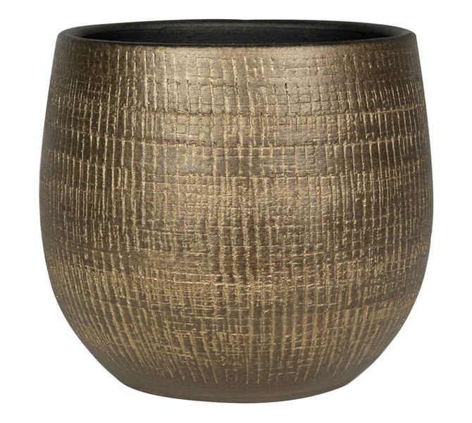 Ryan Plant Pot - Shiny Gold - 220 x 200mm