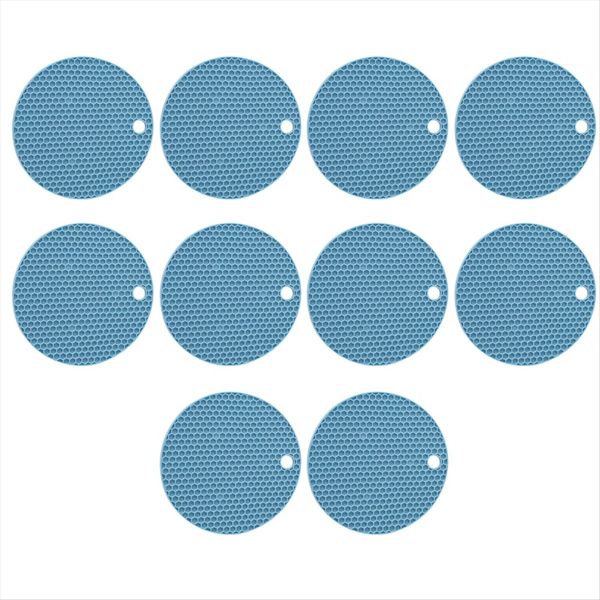 Round Heat-Resistant SiliconeMat Coffee Cup Mat Heat-Insulating Non-Slip Po