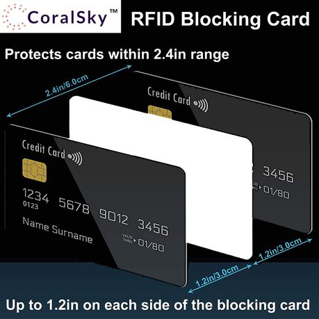 CoralSky RFID Blocking Cards - Contactless NFC Card Protector - 5 Pack, Shop Today. Get it Tomorrow!