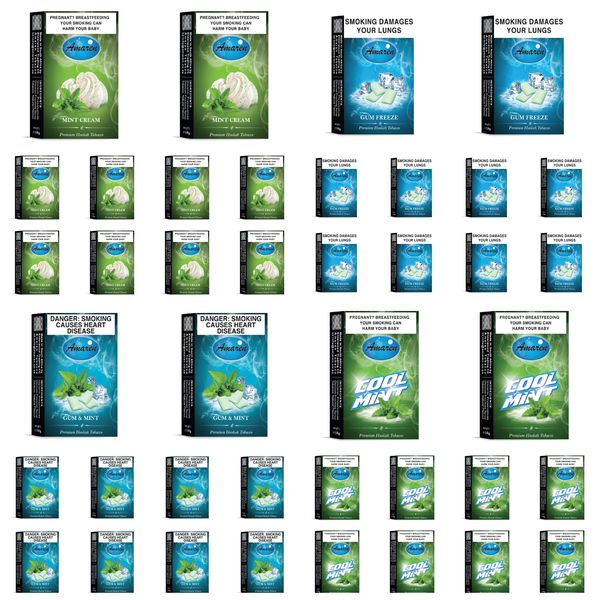 Amaren Hookah Flavor Cartons - Yuvi Combo (40 x 50g)