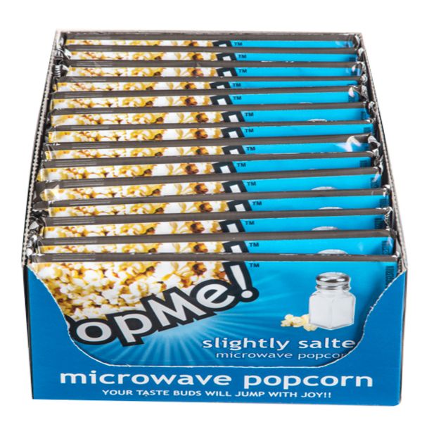 Launch Republic PopMe! Microwave Popcorn Bulk 14 Packs Slightly Salted