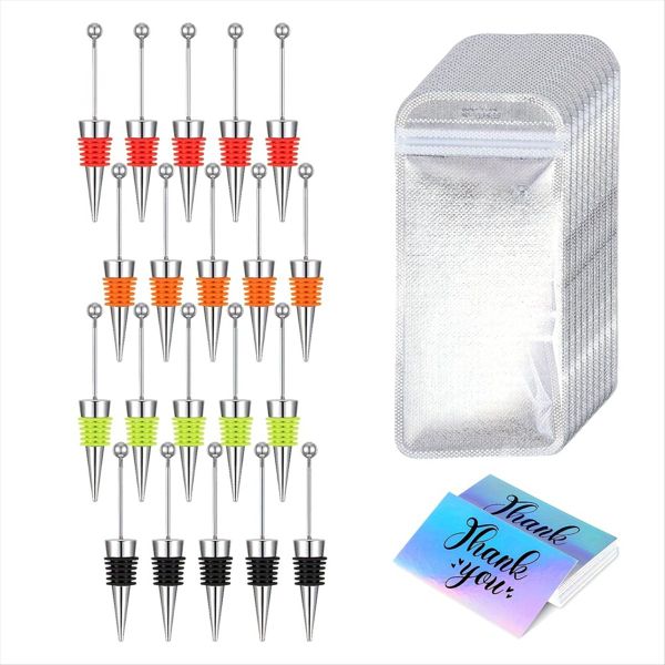 Beadable Wine Stoppers For Wine Bottles Wine Saver Bottle Stopper