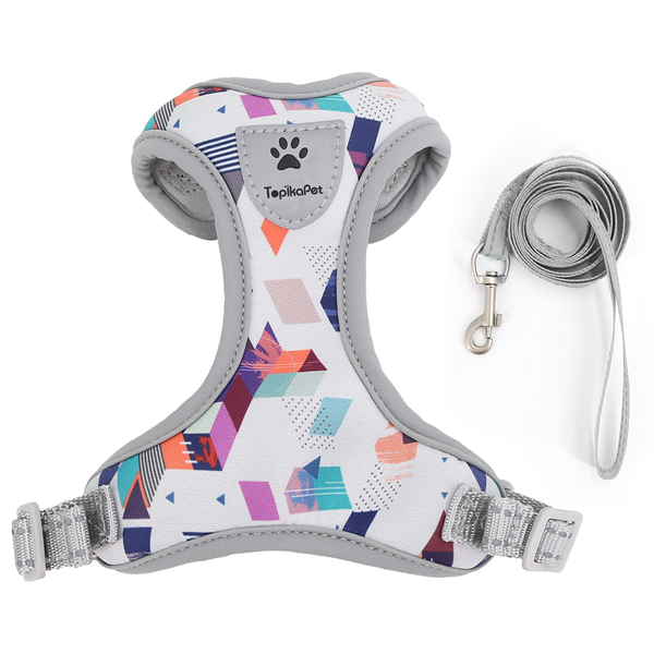 TopikaPet - Escape Proof Cat Harness and Leash Set, Adjustable Soft Fabric