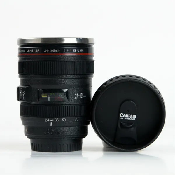Camera Lens Cup Travel Mug