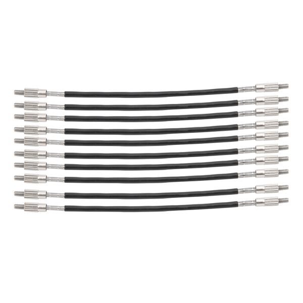 10pieces Violin Tail Rope (4/4-3/4, Steel Wire)