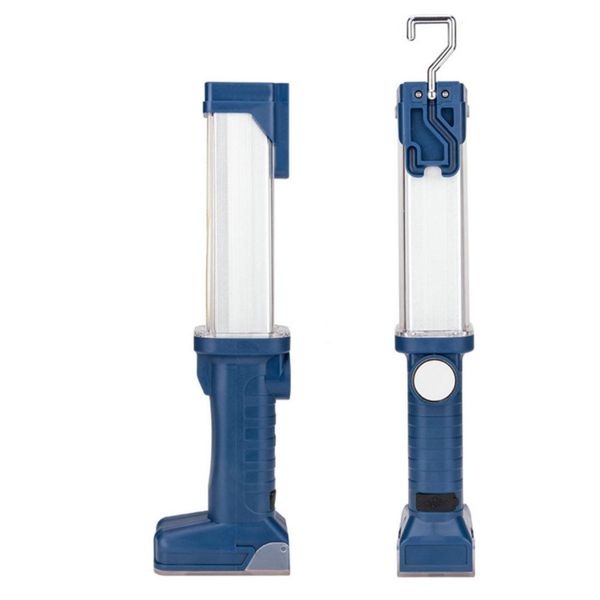 Portable Rechargeable Magnetic Led Work Light Flashlight With Hook 2Piece