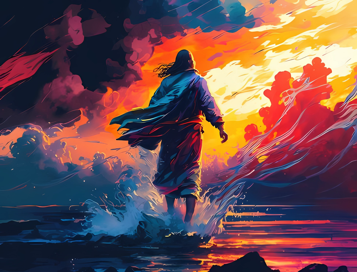 Canvas Wall Art - Jesus Walking On Water 04 Artwork | Shop Today. Get ...