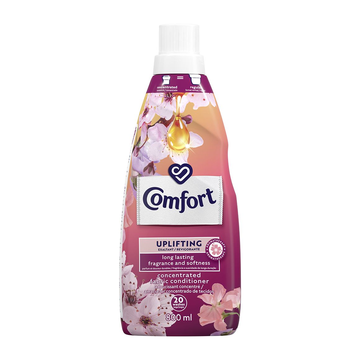 COMFORT Uplifting Concentrated Fabric Conditioner 800ml (Pack of 12 ...