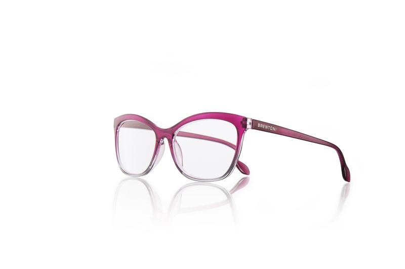 Brentoni Red and Grey Medium Frame Reading Glasses
