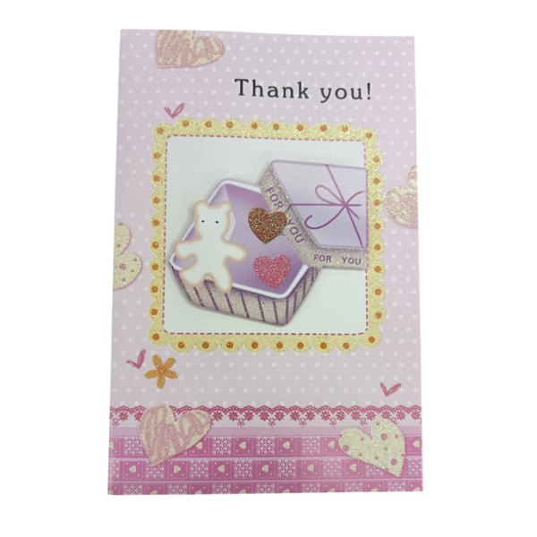 Pink Thank You Cards - Pack of 10