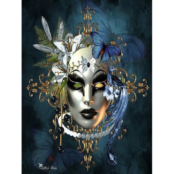 Full Drill Round Dot - Fantasy Lady Mask image