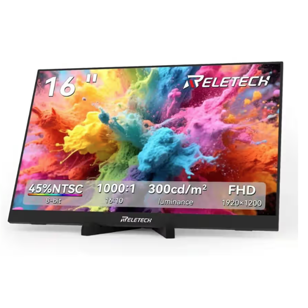 Reletech 16 inch Full HD OLED Panel Home and Office Monitor (REL200P)