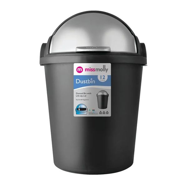 Miss Molly Lift-Top Bin - 12 Litres x 2
