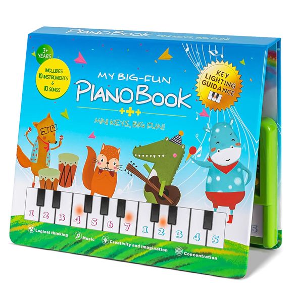 Toddler Toys Piano Keyboard with Book, Educational Musical Toys for Kids