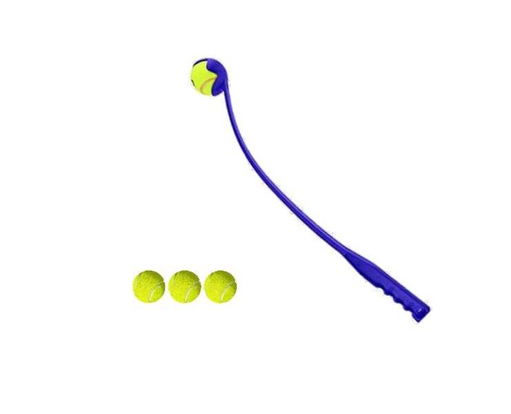 Dog Ball Slinger with 3-pack Tennis Balls (65 x 5cm)
