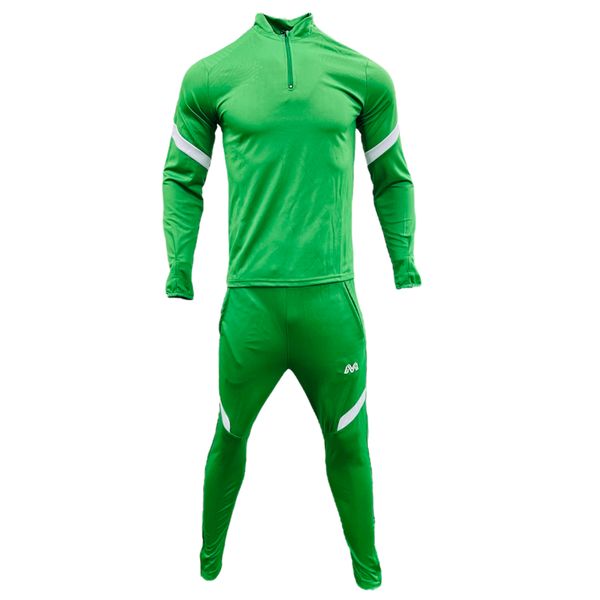 Mitzuma Men's 1/2 Zip Solar Tracksuit - Emerald &amp; Gold