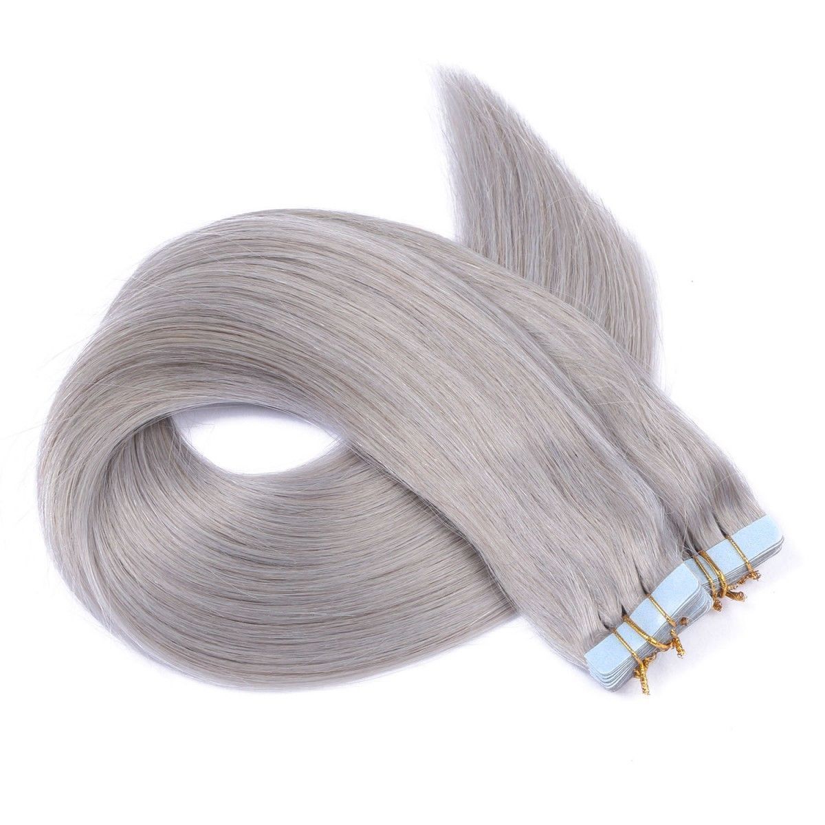 Minsk Premium 100 Human Remy Hair Tape in Extensions Grey 20 Tapes