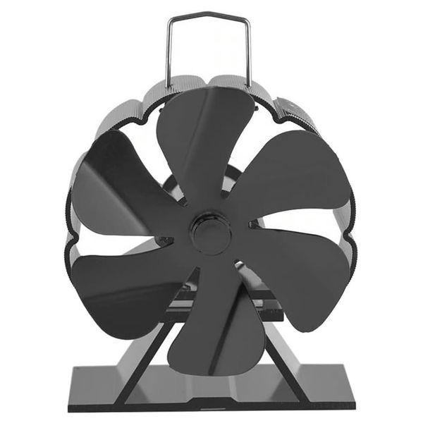 ALANES Mini 6 Blades Heat Powered Stove Fan Perfect for Wood Burning Stove