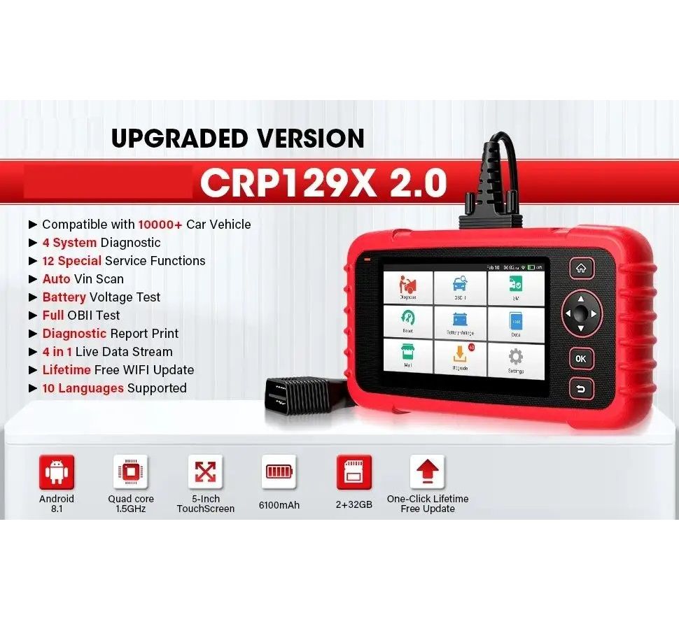 Launch CRP129X V2.0 - 4 System Diagnostic Tool With 12 Special