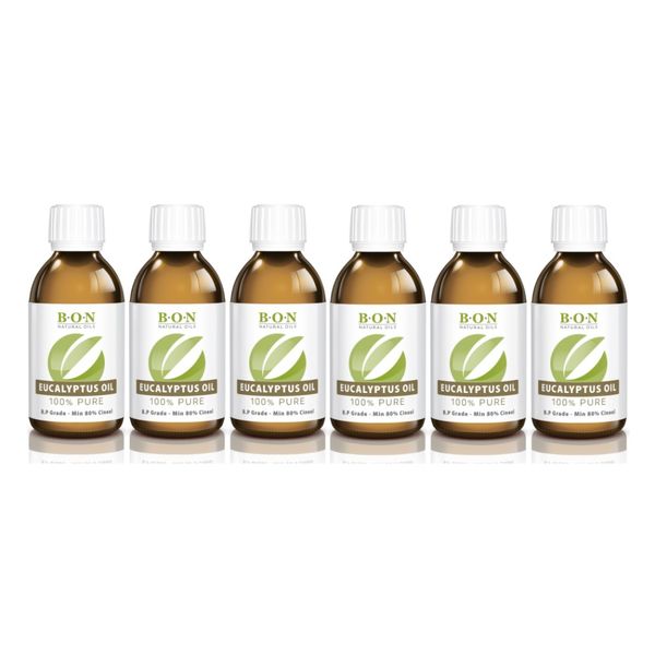 BON Eucalyptus Oil 6x200ml - 100% pure essential oil