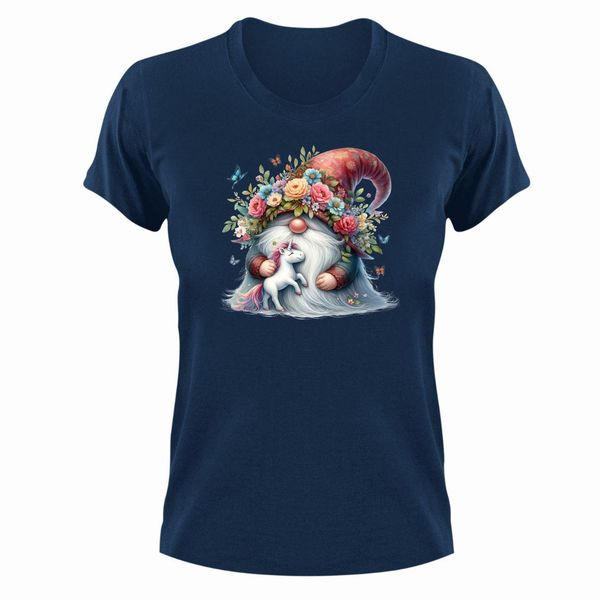 Unicorn 2 T-Shirt Gift Navy for Christmas Birthday Present 326