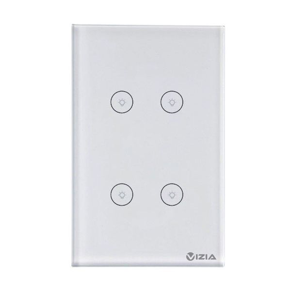 VIZIA Smart WiFi Light Switch - 4 Gang (Google Home/Amazon Alexa)