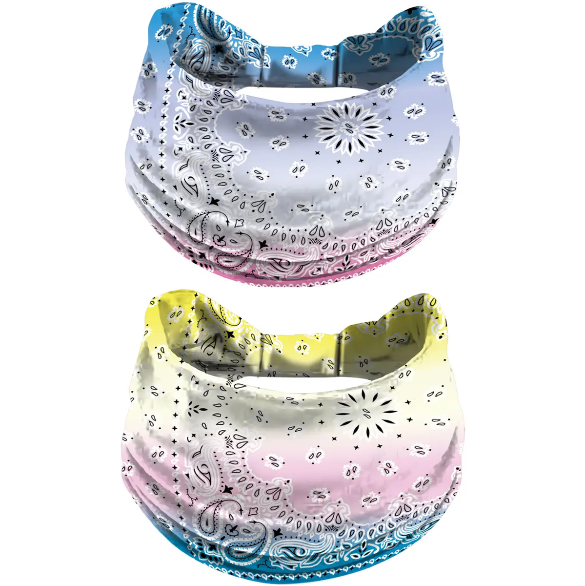 Twin Fitness Yoga Headband/Sweatbands - Stretchable Cool Soft Design - CL12 Duo - 2 Pack