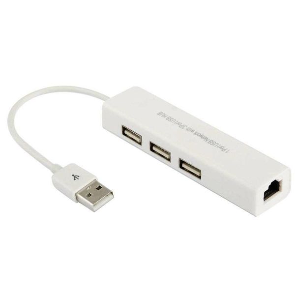 1 Port USB Network with 3 Port USB Hub