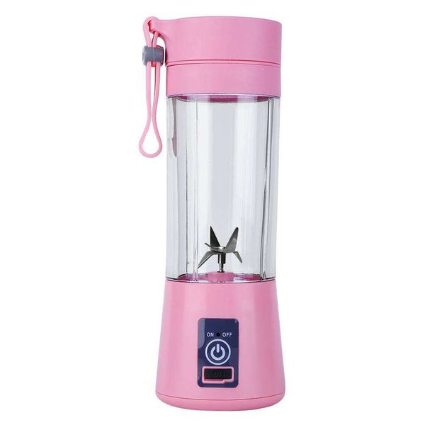 Portable Smoothie Blender, Juicer Food ProcessorRechargeable Pink 380ml