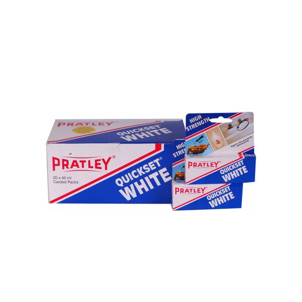 Pratley - Quick Set Glue - White - 36ml - 4 Pack