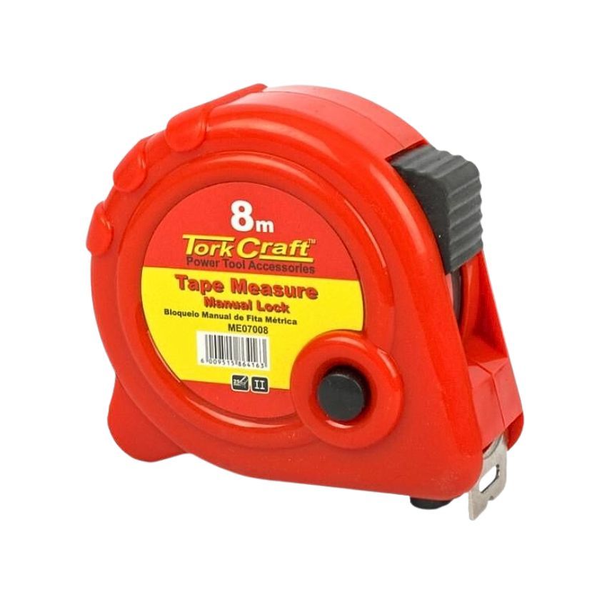 Tork Craft Tape Measure In A Plastic Casing Manual Lock 6 Pack