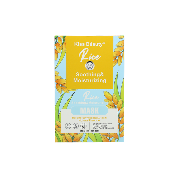 Kiss Beauty Soothing &amp; Moisturizing Rice Face Mask 10 Sheets