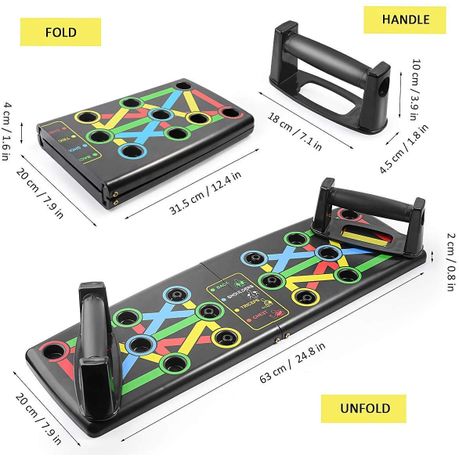 Foldable Push Up Exercise Board System