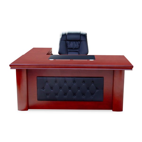Mahogany and Leather Montana Presidential Office Desk
