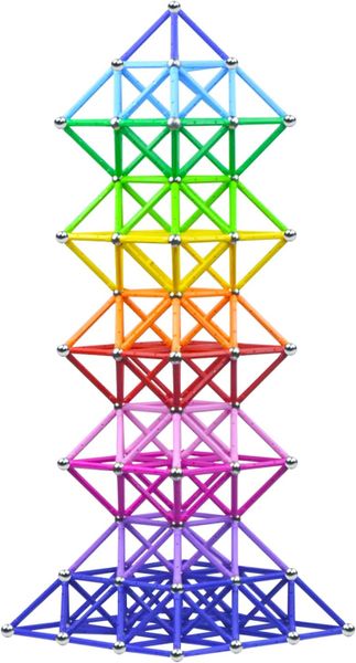 Magnetic Building Sticks - 90 Piece