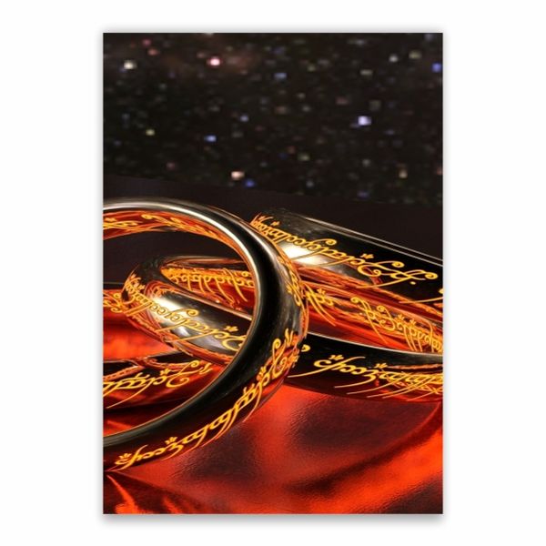 Rings Mordor Runes Poster - A1