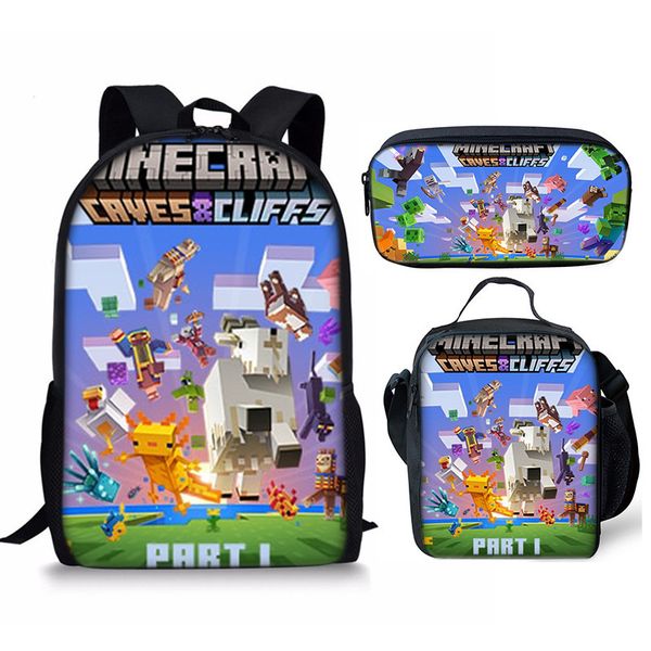Lunch Box, Pencil Case Set Minecraft image