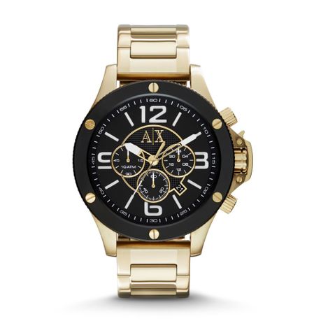 Armani Exchange Chronograph Gold-Tone Stainless Steel Watch-AX1511 | Buy  Online in South Africa 