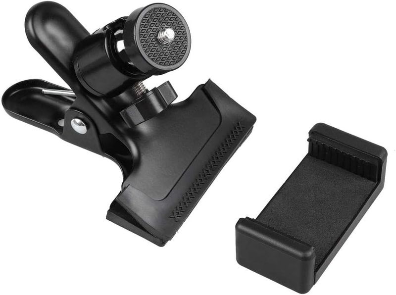 Adjustable Clip Phone Mount Holder for Desk, Recording &amp; Streaming