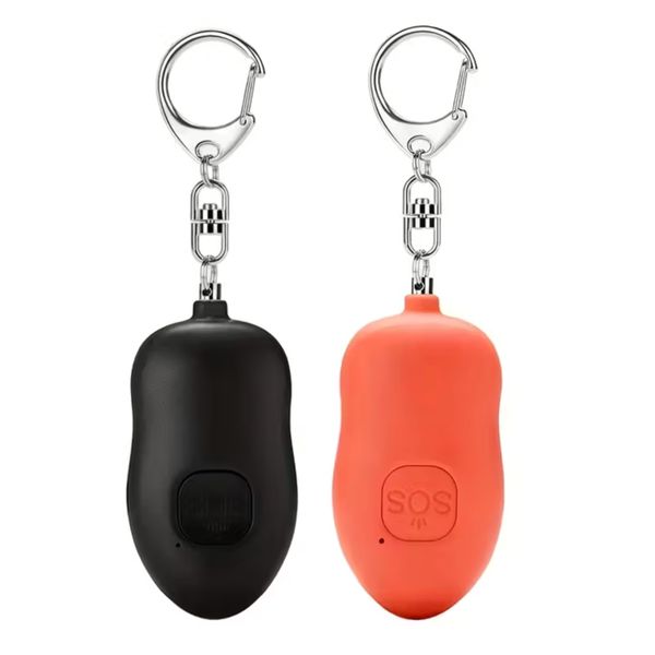 Office Self-Defense Emergency Alarm Led Flashlight Keychain (7cm) 2 Piece