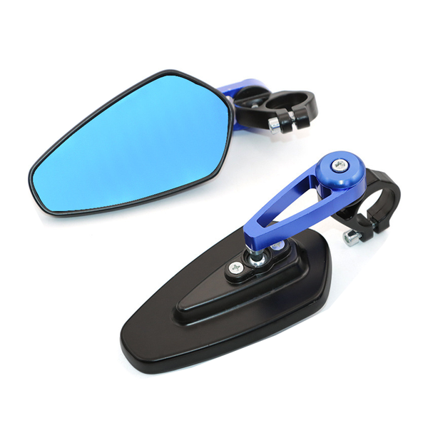 7/8" 22MM Motorcycle Mirror View Mirror Motorcycle Side Mirror-Black